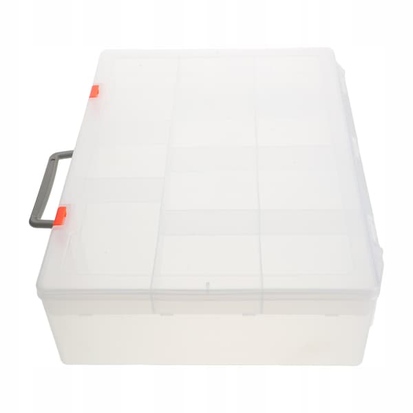 A PRACTICAL CONTAINER FOR SORTING LEGO BRICKS WITH A HANDLE