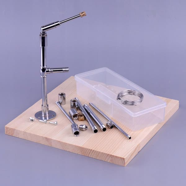 Display stand for action figures – Carved clay workbench with storage box