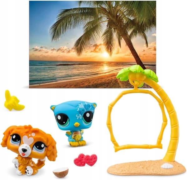 SUNSET PAL ANIMAL FIGURINES FOR CHILDREN WITH ACCESSORIES – 2 MINI MODELS