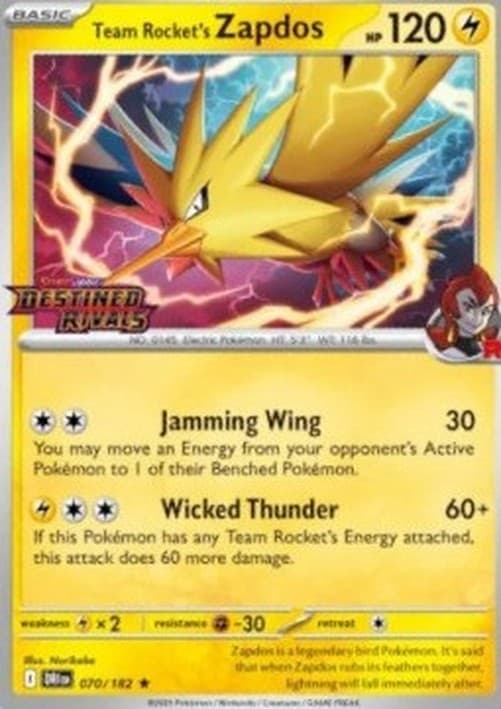 Pokemon Team Rocket's Zapdos