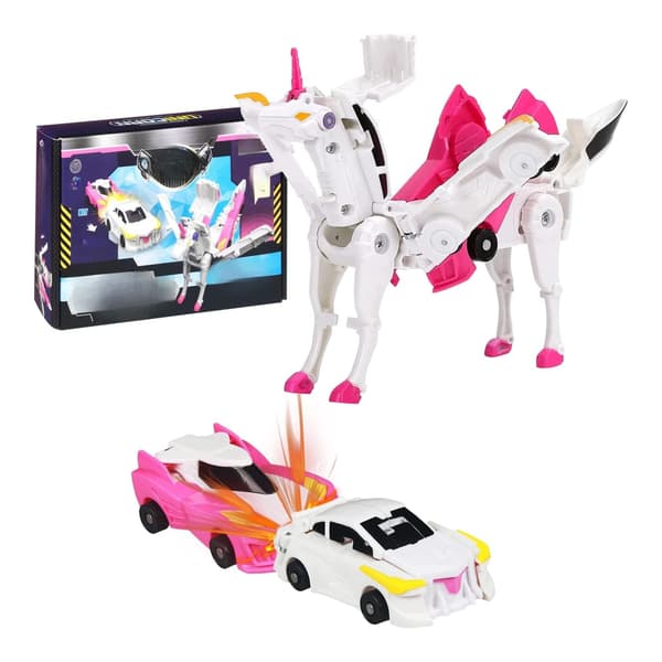 Transforming unicorn toy car for children – a present