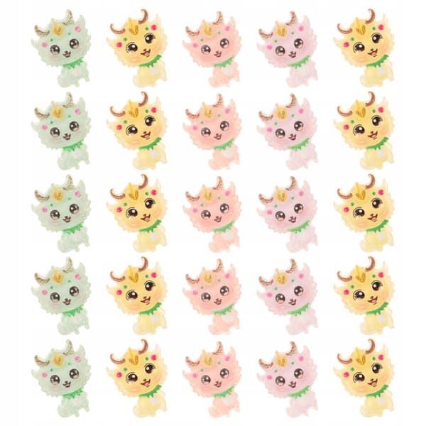 25 resin dragons for decorating mobile phone cases
