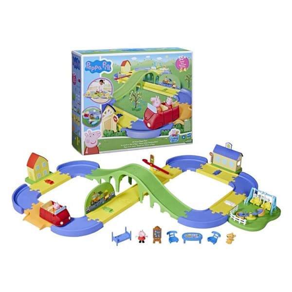 INTERACTIVE PEPPA PIG TRACK: A THRILLING JOURNEY Car Set