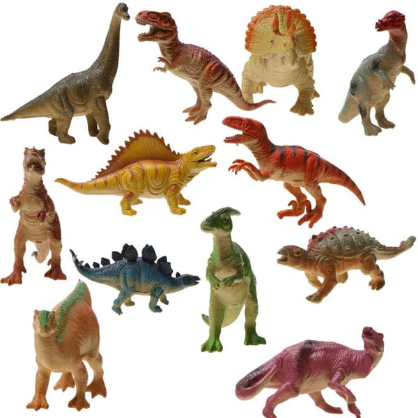 12x Plastic Dinosaur Figures – Animal Model Plastic Figures