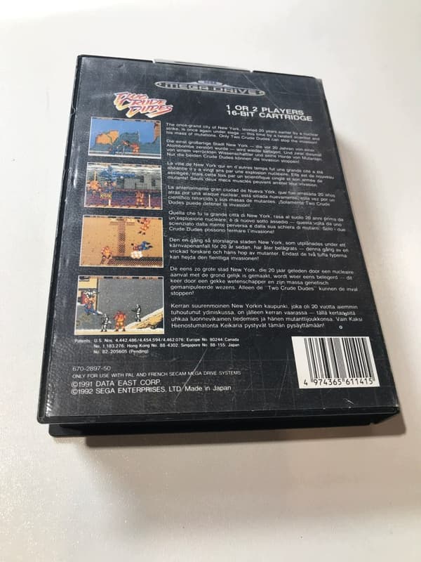 TWO CRUDE DUDES SEGA MEGA DRIVE