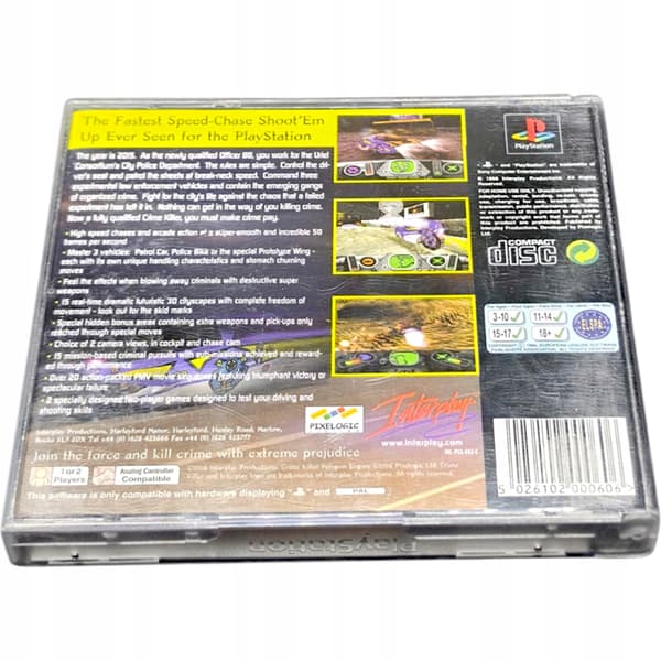 CRIME KILLER PlayStation (PSX) PS1 #1
