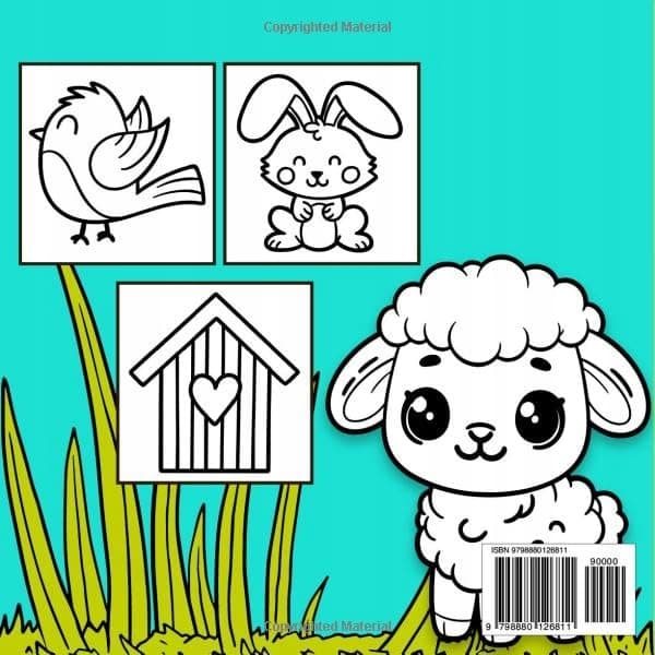 Spring Bold and Easy Colouring Book: Simple and Cute Designs with Bold Lines