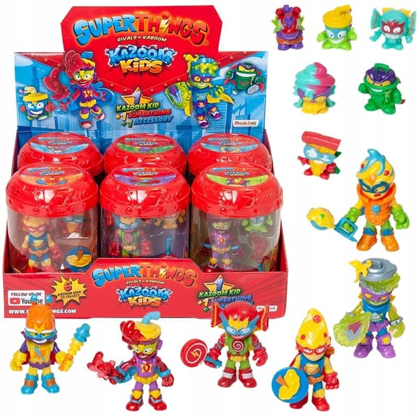 Magicbox SuperThings Kazoom Kids 6-piece figure set with accessories