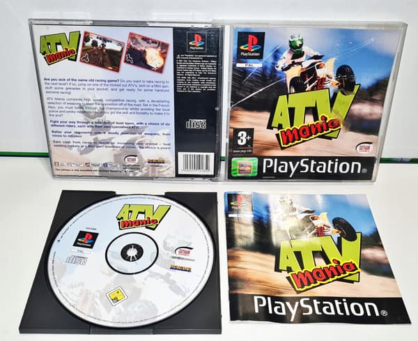 ATV MANIA PSX 3XA game – READ THE DESCRIPTION!