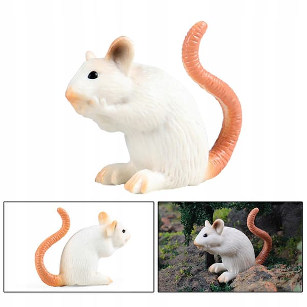 Realistic mouse model Sculptures Collectables Educational mice C-style toy