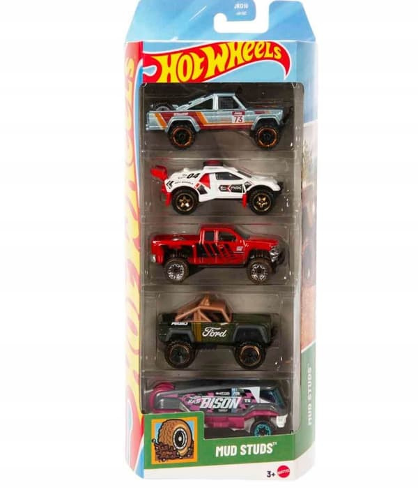 HOT WHEELS 5-PACK MUD STUDS VEHICLE SET