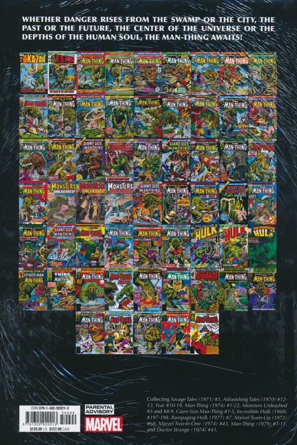 Man-thing Omnibus by Thomas Roy