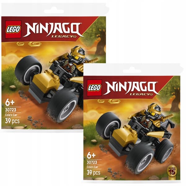 2x LEGO Ninjago Cole’s Ninja Car 30723