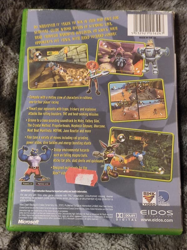 XBOX MAD DASH RACING X BOX