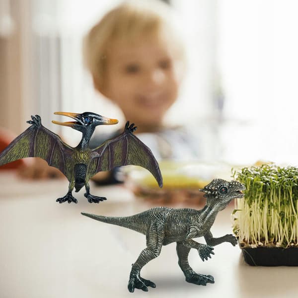 2 realistic dinosaur figurines Animal figurines Play set Ancient style E