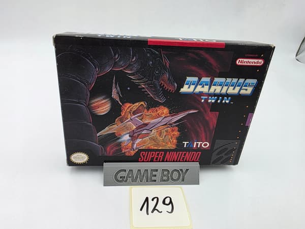 NINTENDO SNES DARIUS TWIN NTSC VERSION ORIGINAL CARDBOARD BOX