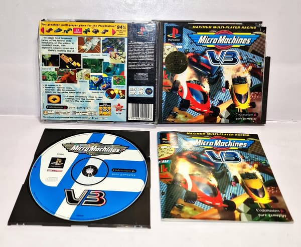 MICRO MACHINES V3 PSX 3XA game – READ THE DESCRIPTION!