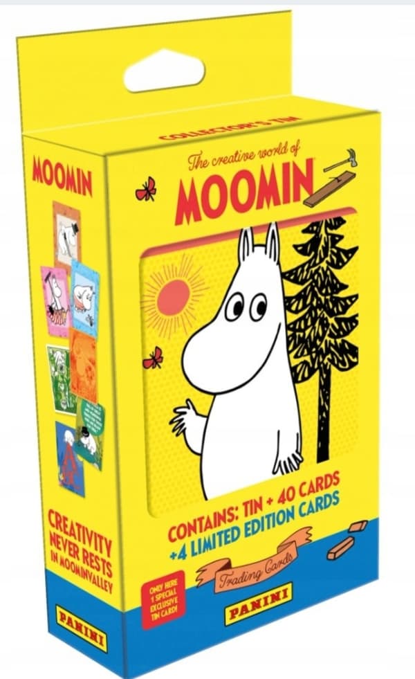 Panini Moomins cards: CREATIVE WORLD Moomin Collector’s TIN BOX