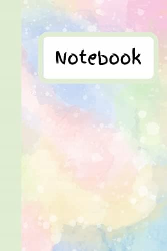 notebook: brightly coloured notebook