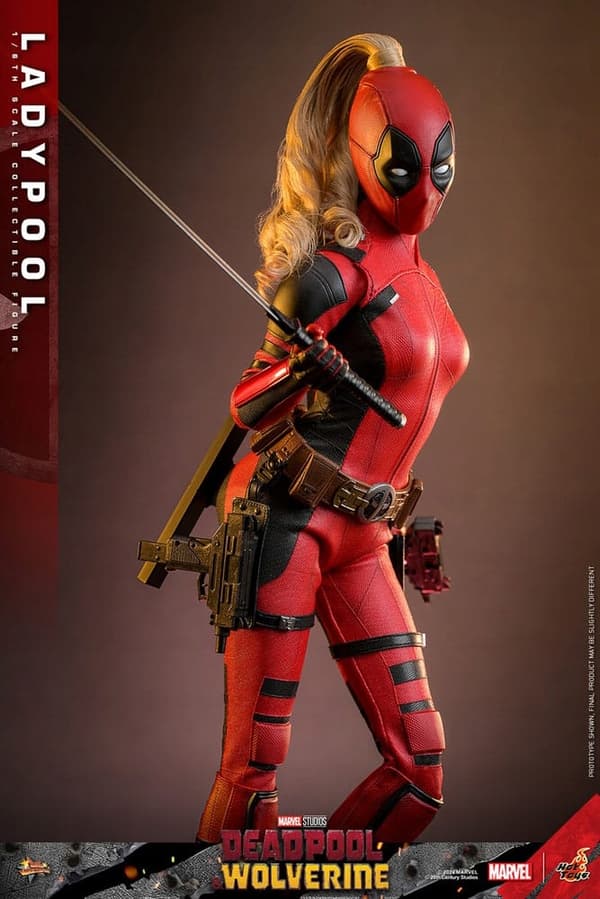 Ladypool Marvel Deadpool & Wolverine Movie Masterpiece 1/6 Scale Figure, 30 cm