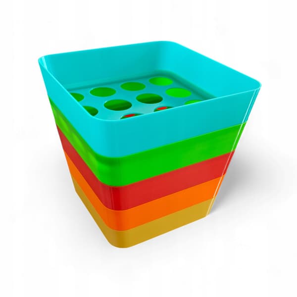 Colourful LEGO Brick Sorter – a multi-tiered container for sorting bricks