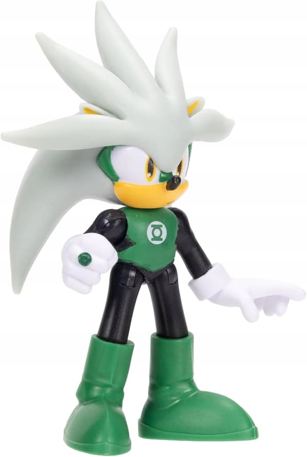 SONIC THE HEDGEHOG X DC SILVER X GREEN LANTERN FIGURINE
