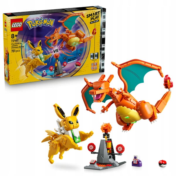 LEGO Pokémon 72167 SMART Play: Charizard vs Jolteon – The Final Battle
