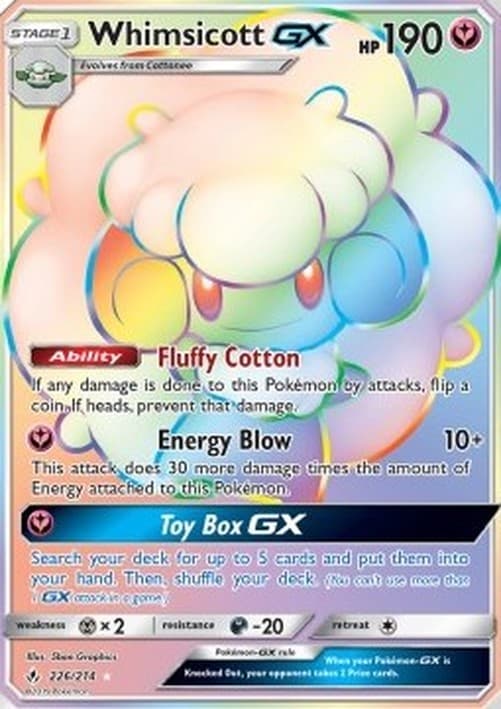 Pokemon Whimsicott GX