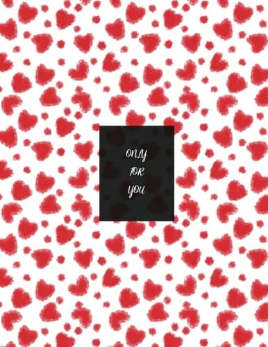 Valentine’s Day gift notebook – ‘Lovely Moment’ Notes: 8.5"x11" ruled/lined: :