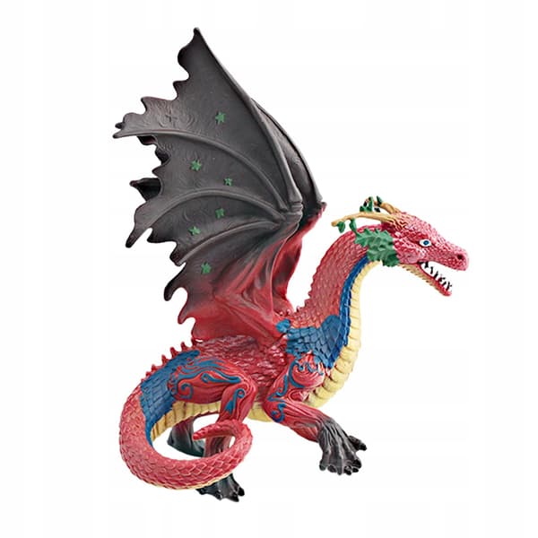 Dragon Mythical Toy 6.69 PVC Model Figure Artwork - Red Mythical Creature