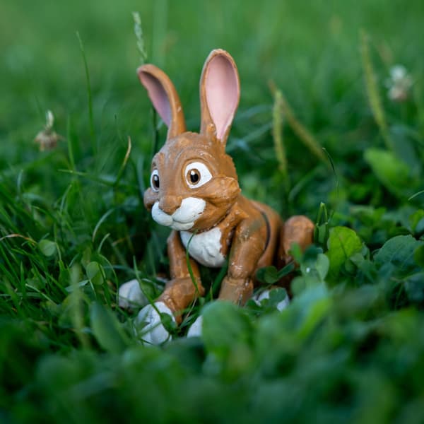 Rabbit | 3D pop-up colouring book + paints and a paintbrush