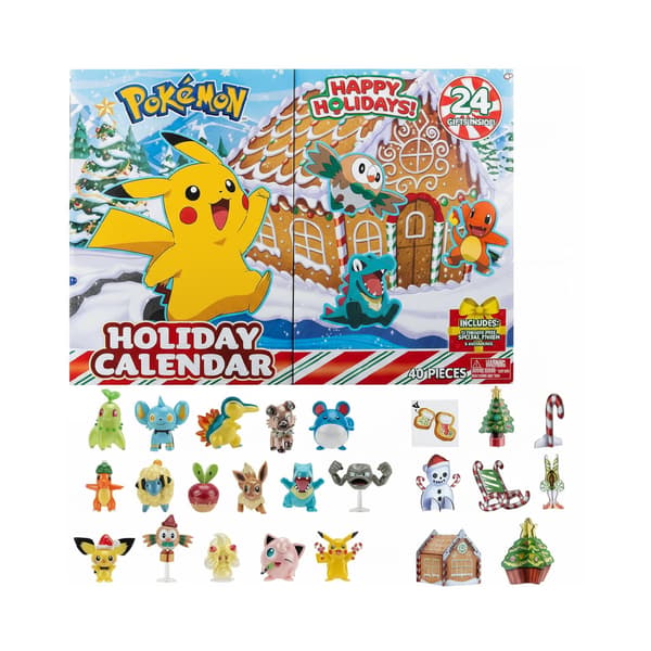 POKÉMON ADVENT CALENDAR – SURPRISE PACKAGE – ORIGINAL – 16 UNIQUE FIGURINES