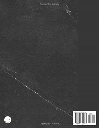 Notebook: Lined Paper, Blank, Minimalist Black Marble Design, School Notebook