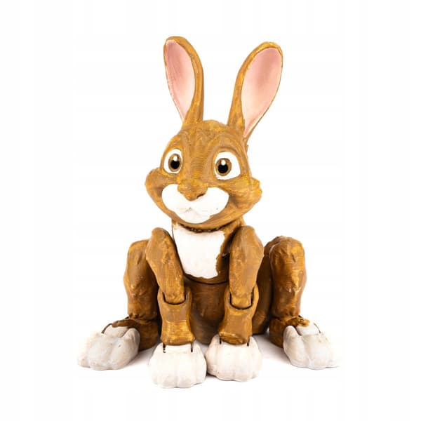 Rabbit | 3D pop-up colouring book + paints and a paintbrush
