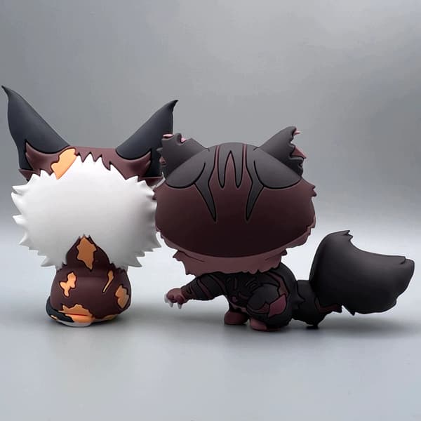 WARRIOR CATS 2 FIGURINES: Brokenstar and Sol – FEMALE CATS, 7CM, ORIGINAL