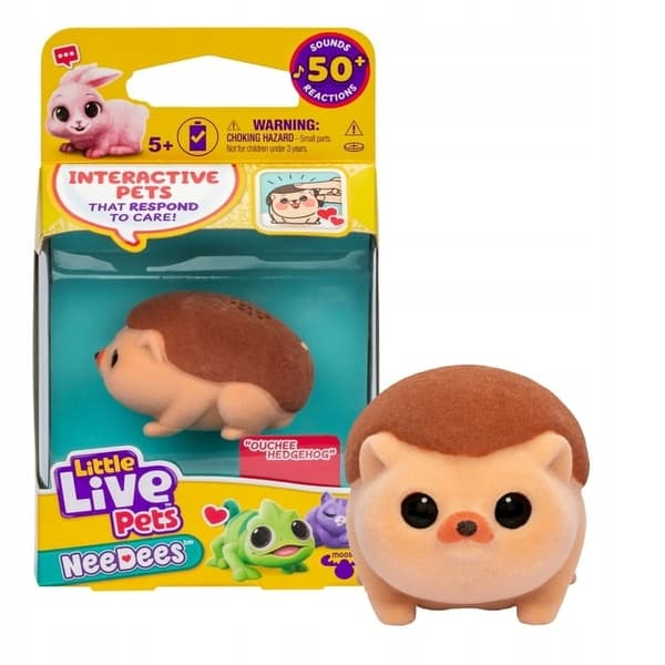 LITTLE LIVE PETS NeeDees INTERACTIVE Hedgehog ‘Jeżyczek’ 50+ Sounds Age 5+