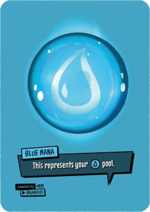 Magic: The Gathering Blue Mana Counter