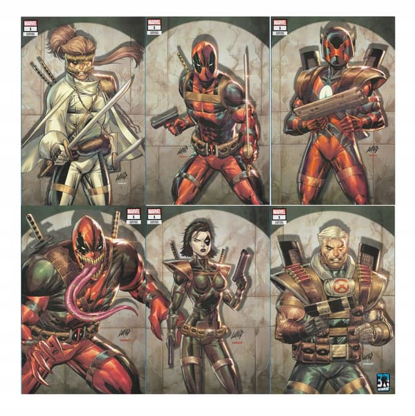 Marvel X-Force Killshot Comic 1–6/2022 connecting variant x 6
