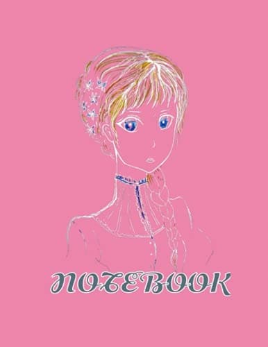 Notebook with a comic image on the cover: A notebook with a comic image o