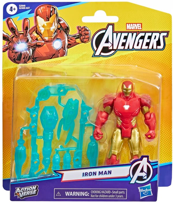 HASBRO MARVEL ACTION VERSE: AVENGERS – IRON MAN ACTION FIGURE (G2846)