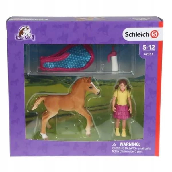 Schleich 42361 Foal Set with Girl, Bottle