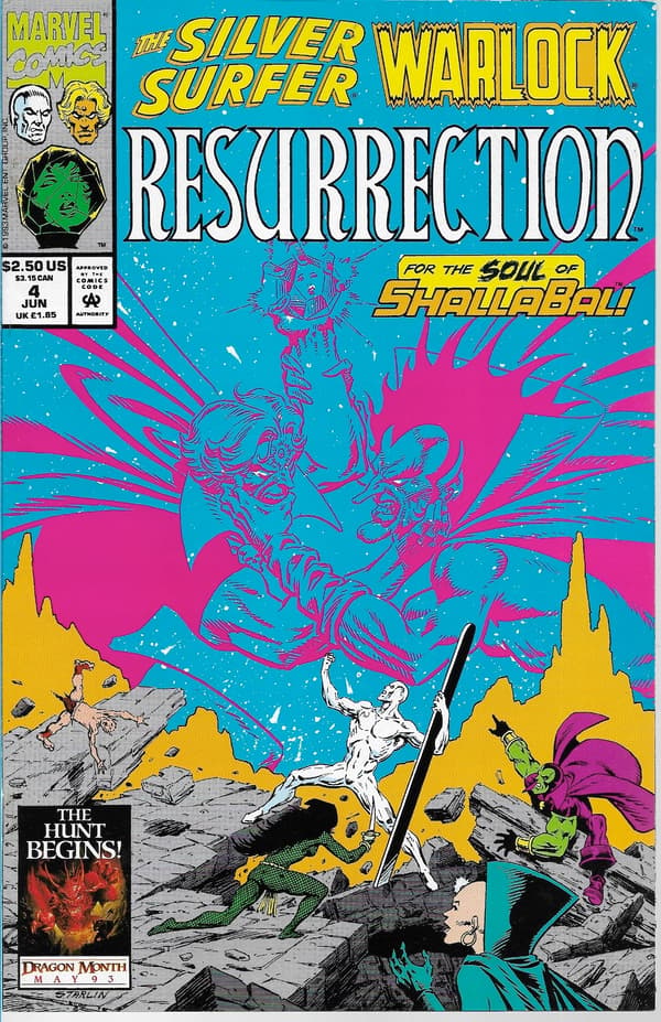 Marvel Silver Surfer: Warlock Resurrection Comic Books 1–4/1993 (in English) – Complete set!