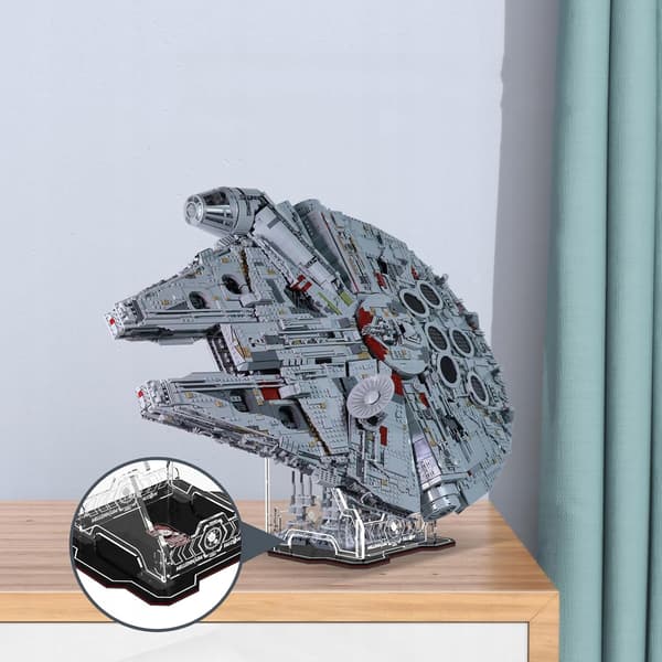 LEGO Millennium Falcon 75192 transparent display stand