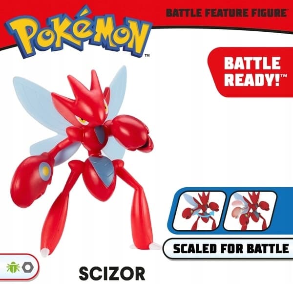 POKEMON Scizor Scherock Cizayox Figure with Attack Function