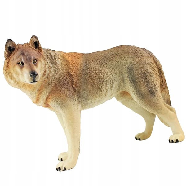 PLASTIC WOLF DECORATION WITH PRECISE WORKMANSHIP