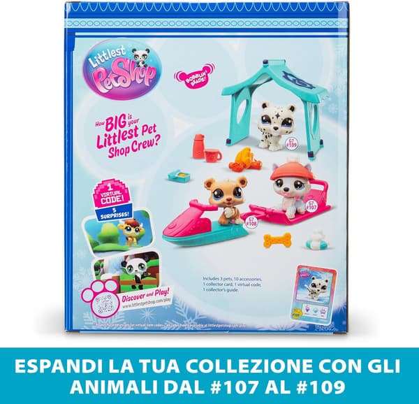 WINTER ANIMAL FIGURINES FOR CHILDREN WITH ACCESSORIES – 3 MINI MODELS