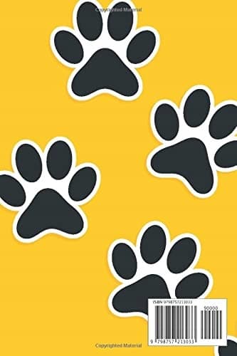 cat paw Notebook: Notebook – College-ruled, 110 pages – Large, 6 x 9