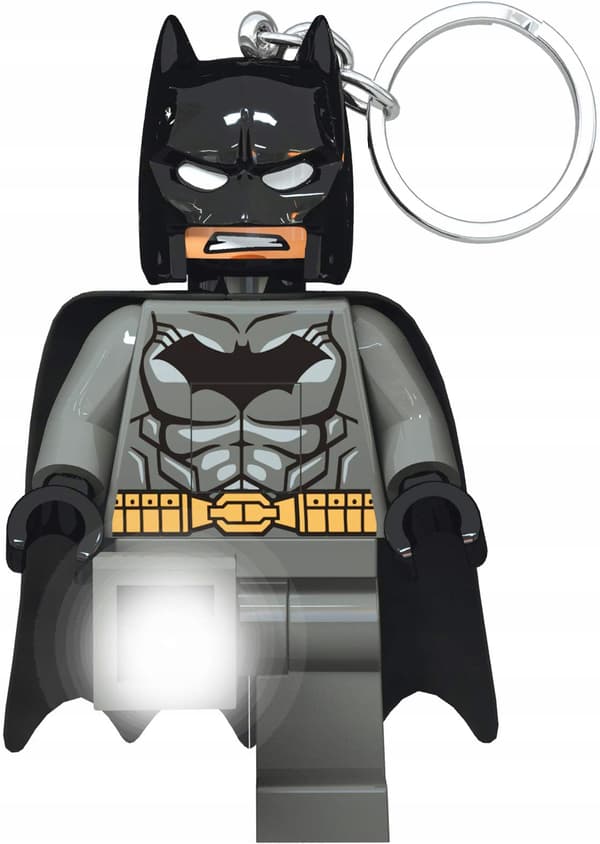 LEGO DC Super Heroes Batman grey LED torch keyring