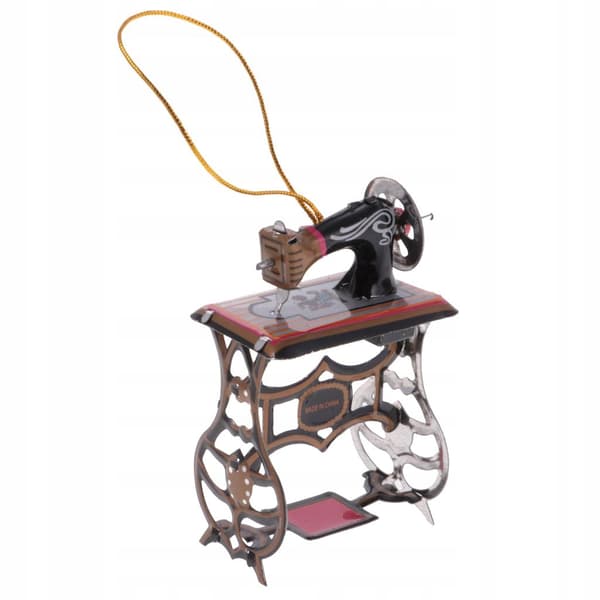 Mini sewing machine Model tin toy Collectables Hanging decoration