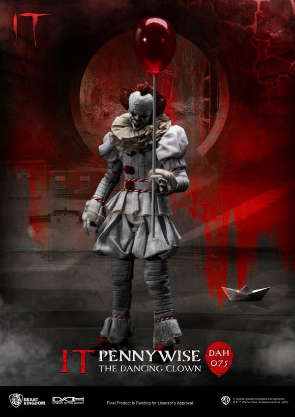 Pennywise from Stephen King’s *It* – Dynamic 8ction Heroes 1/9 Scale Figure, 21 cm